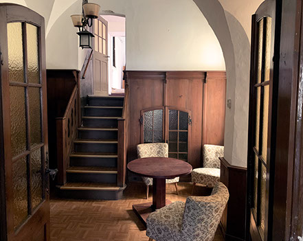 Ehemaliger Wohn- und Empfangsbereich im Fuhrmanns Hof